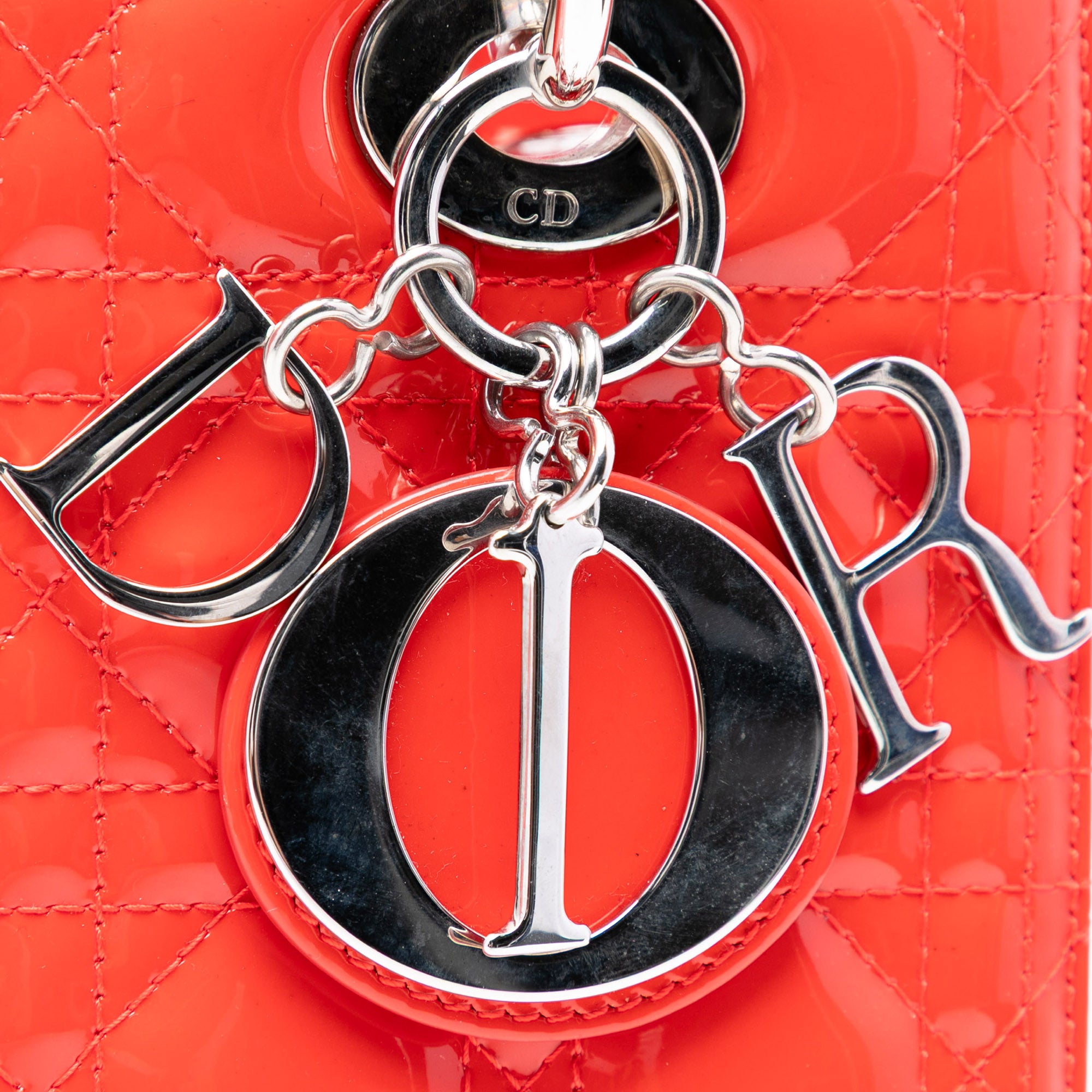 Medium Patent Cannage Lady Dior - Image 5