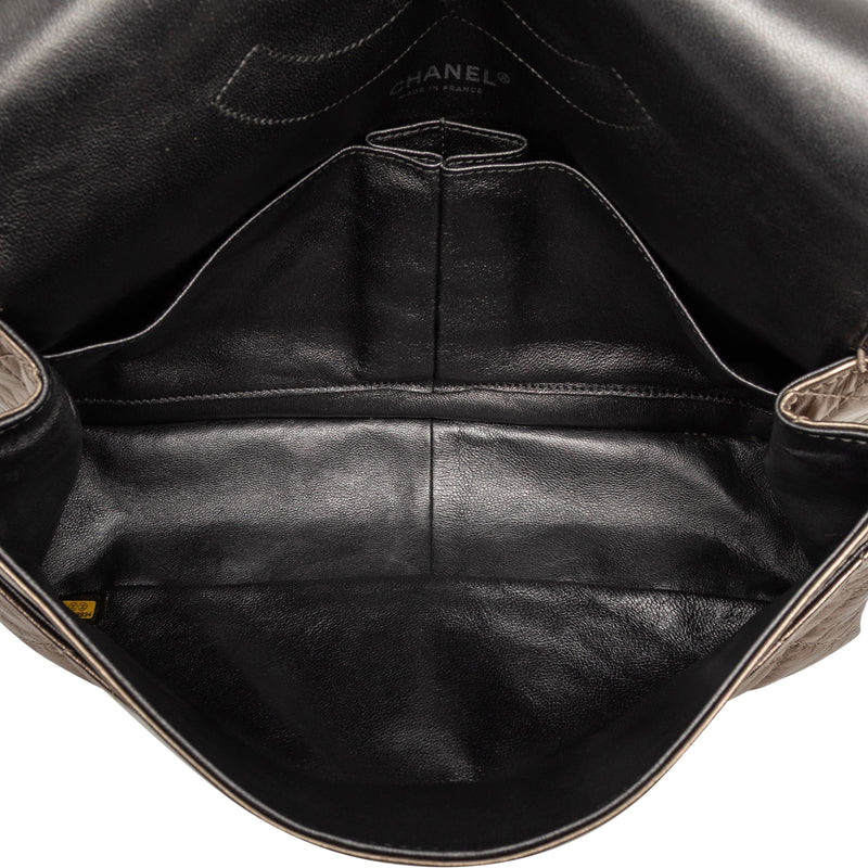 Metallic Aged Calfskin Reissue 2.55 Double Flap 227 - Image 4
