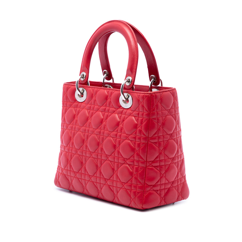 Medium Lambskin Cannage Lady Dior - Image 2