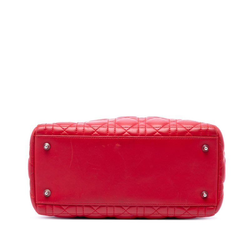 Medium Lambskin Cannage Lady Dior - Image 3