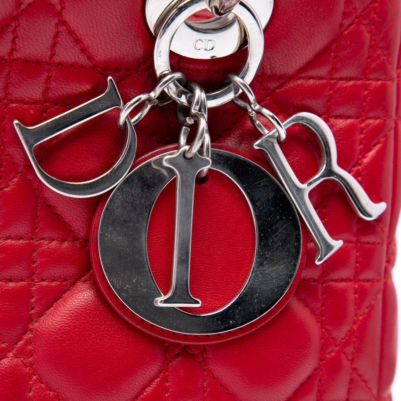 Medium Lambskin Cannage Lady Dior - Image 5
