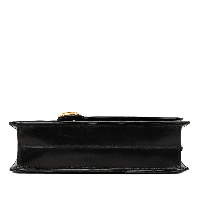 CC Vertical and Diagonal Quilted Calfskin Envelope Flap - Image 3