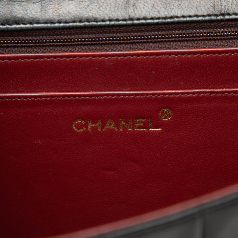 CC Vertical and Diagonal Quilted Calfskin Envelope Flap - Image 5