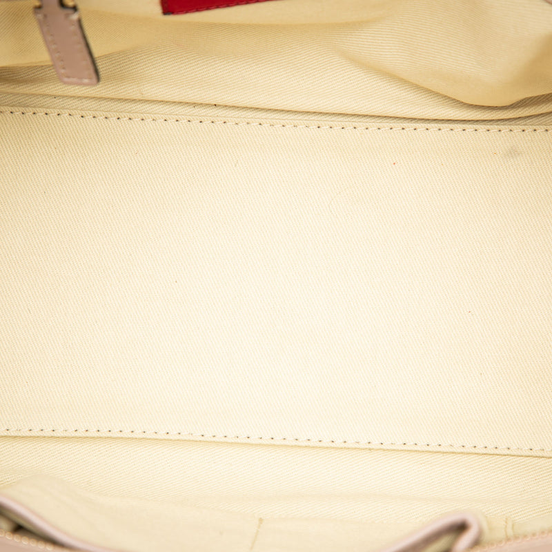 Small Leather Rockstud Double Handle Tote - Image 4