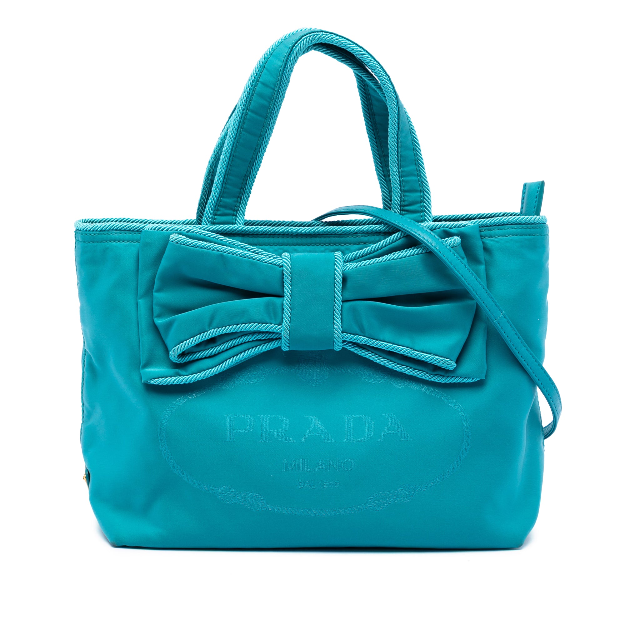 Tessuto Canapa Logo Bow Satchel - Image 1