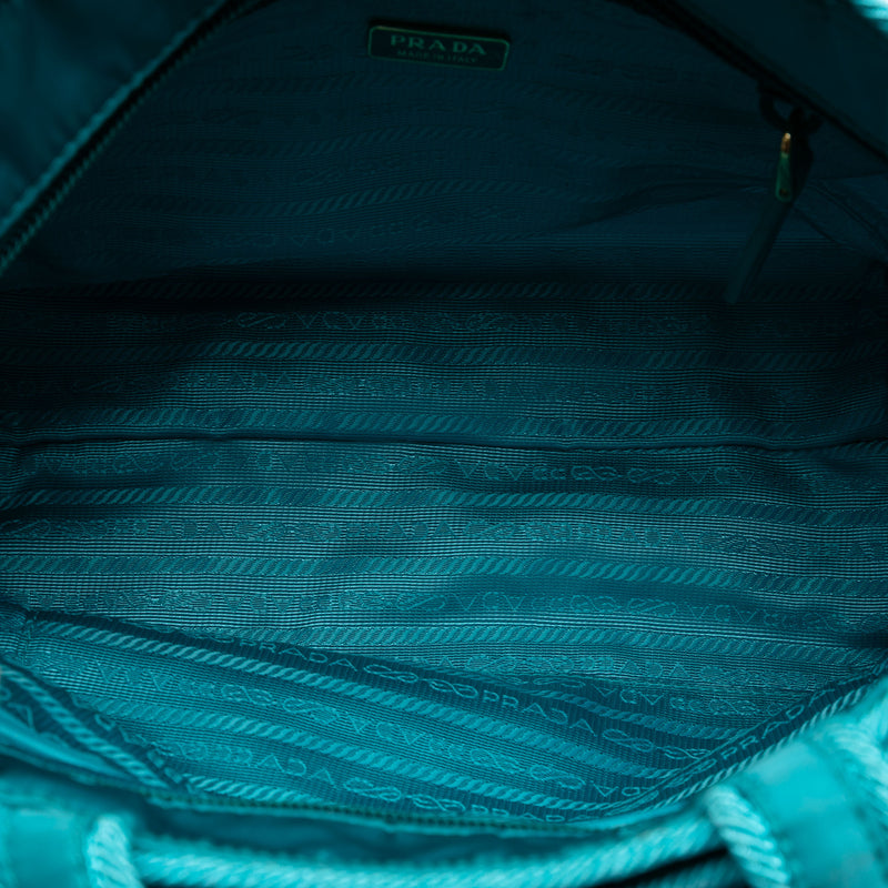 Tessuto Canapa Logo Bow Satchel - Image 4