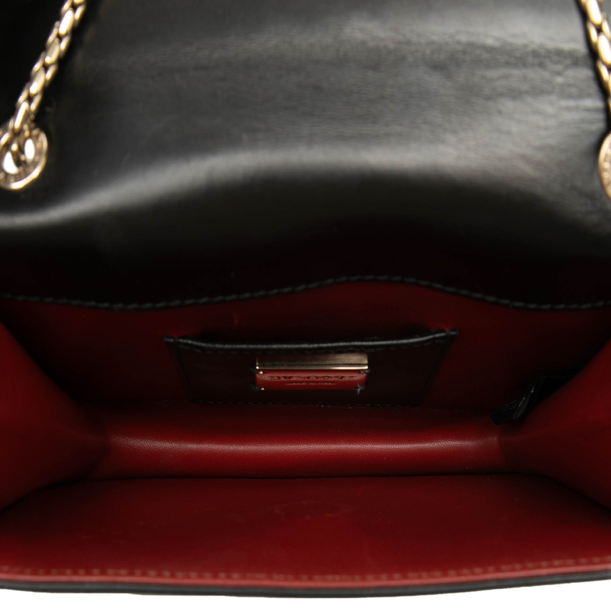 Small Studded Leather Laser Cut Square Serpenti Forever Chain Crossbody - Image 4