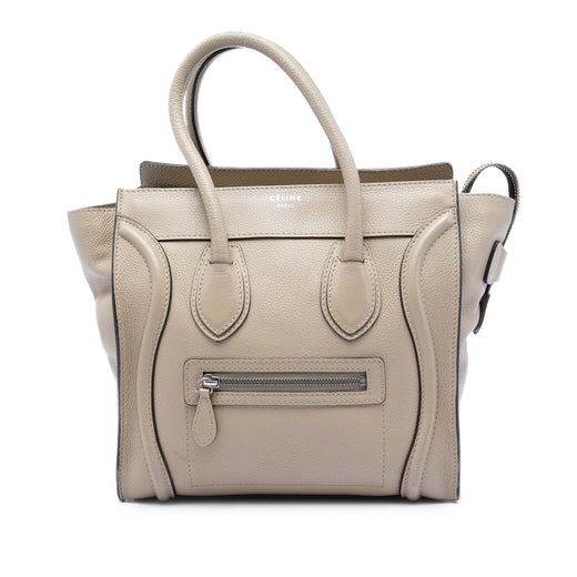 Micro Leather Luggage Tote - Image 1