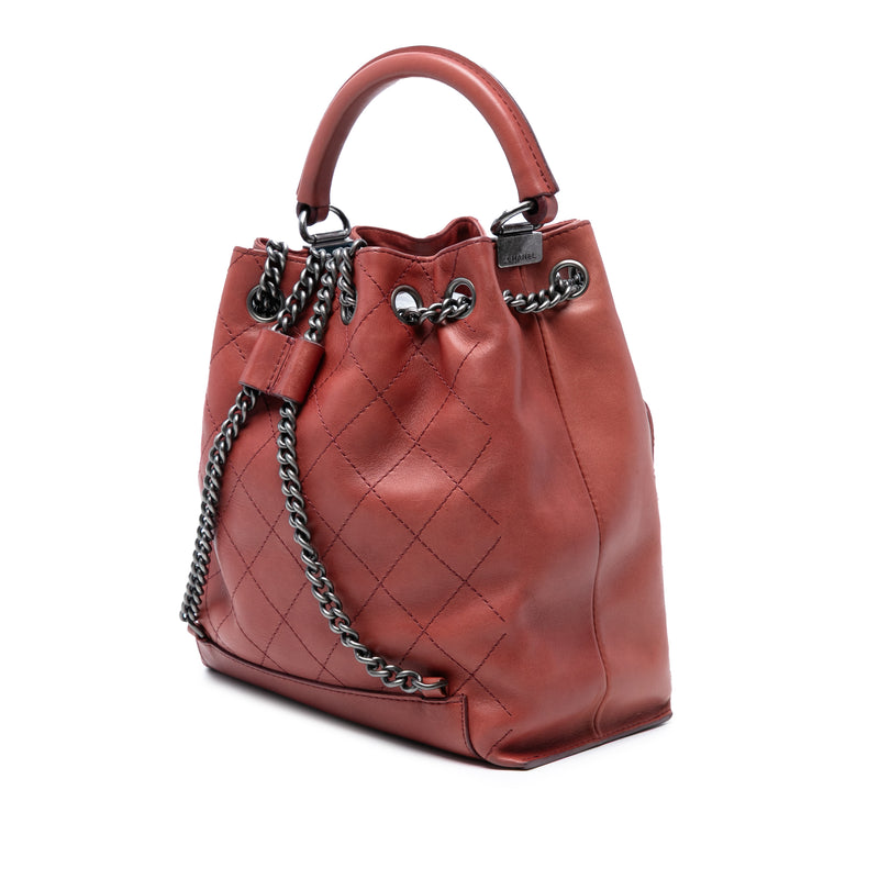Medium Stitched Calfskin Urban Luxury Drawstring Backpack - Image 2