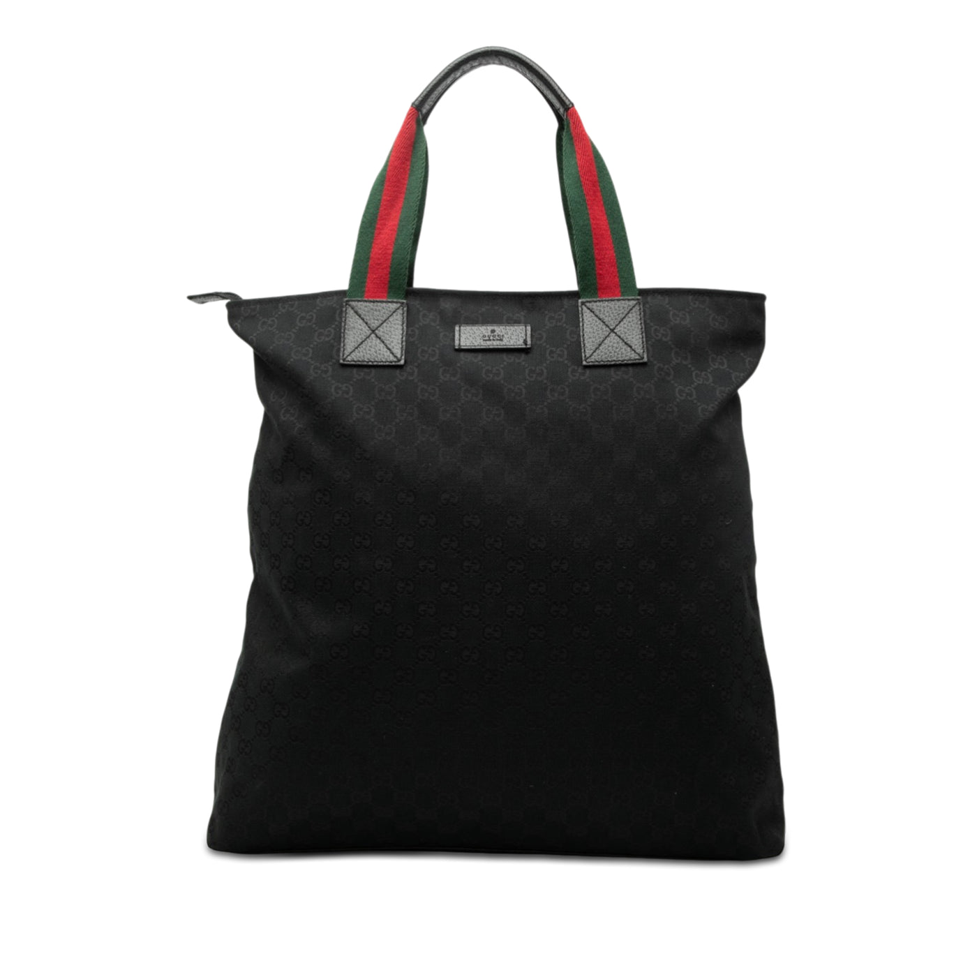 GG Canvas Web Vertical Tote - Image 1