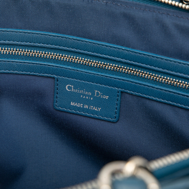 Large Lambskin Cannage Soft Zipped Lady Dior Shopping Tote - Image 5