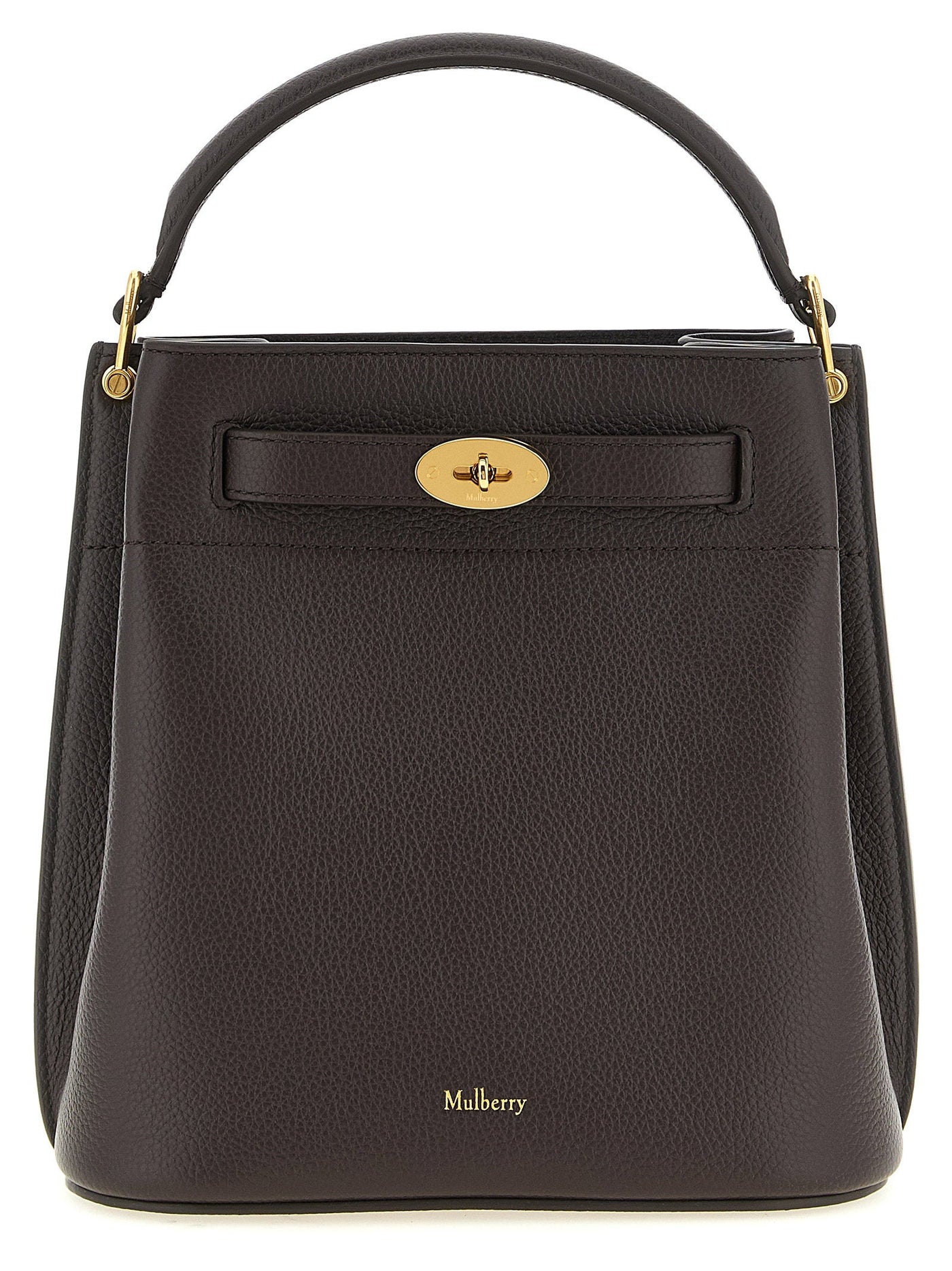 Mulberry Islington Bucket Bag — Brown Hammered Calf Leather