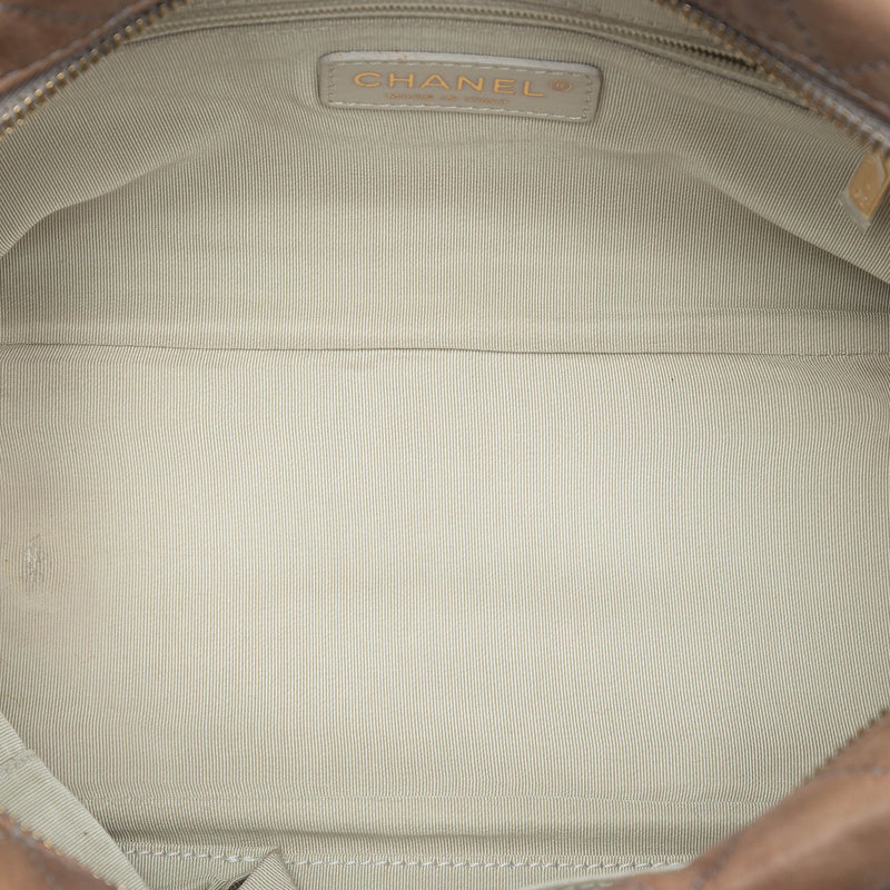 CC Quilted Iridescent Calfskin Tweed Bowler Bag - Image 4