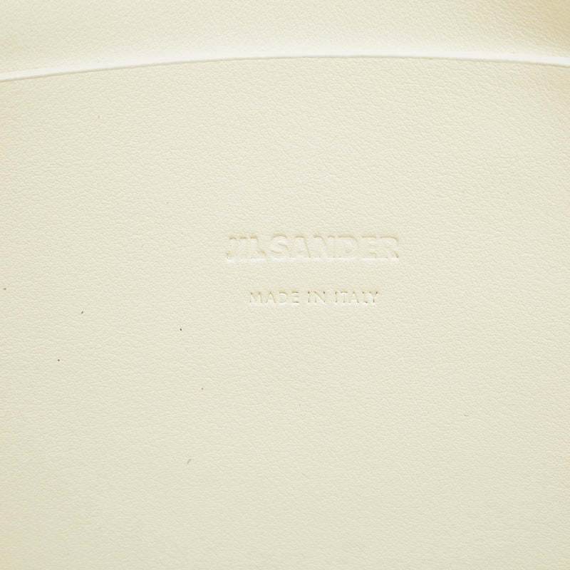 Woven Leather Basket Tote - Image 7