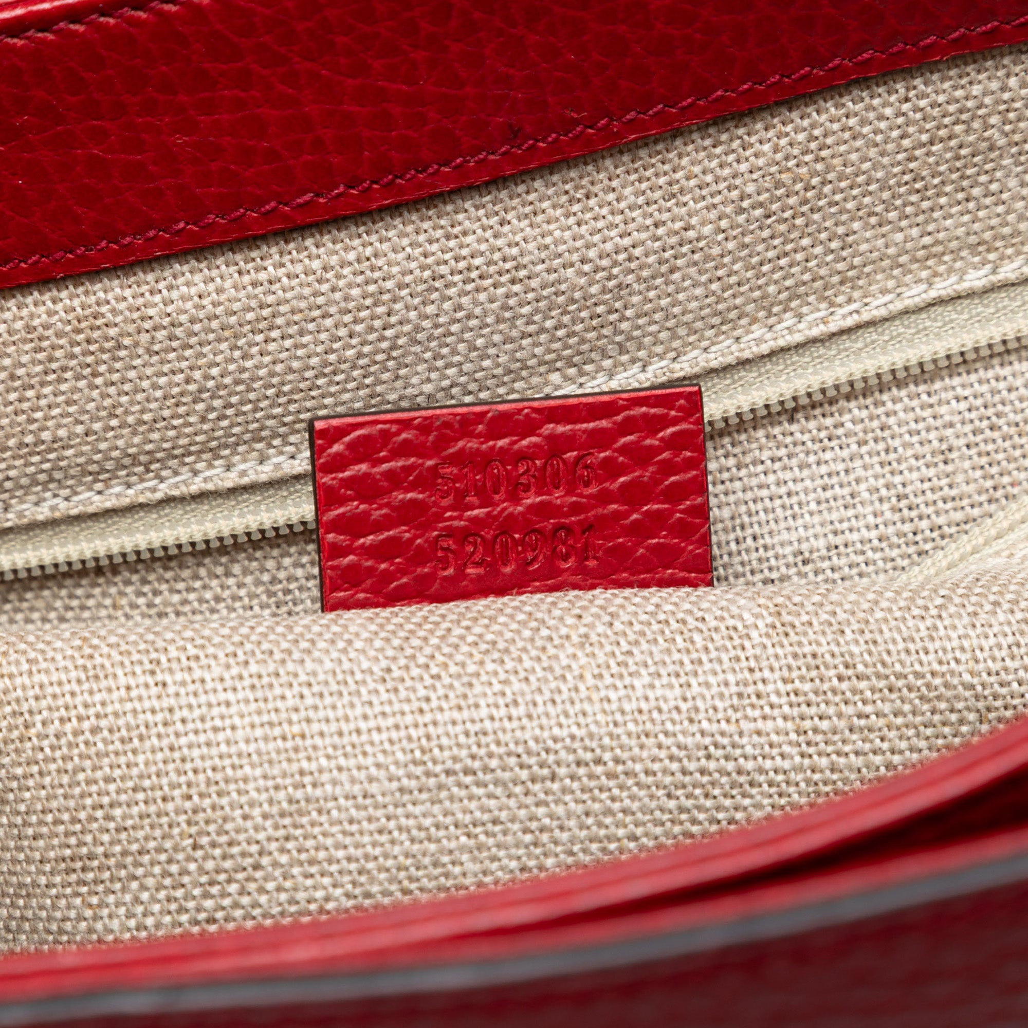 Medium Dollar Calf Interlocking G Satchel - Image 6