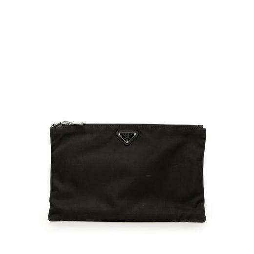 Tessuto Zip Clutch - Image 1