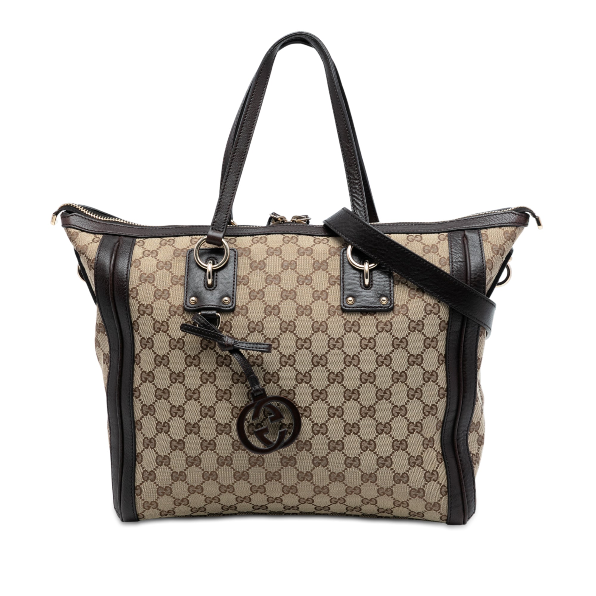 GG Canvas Charm Satchel - Image 1