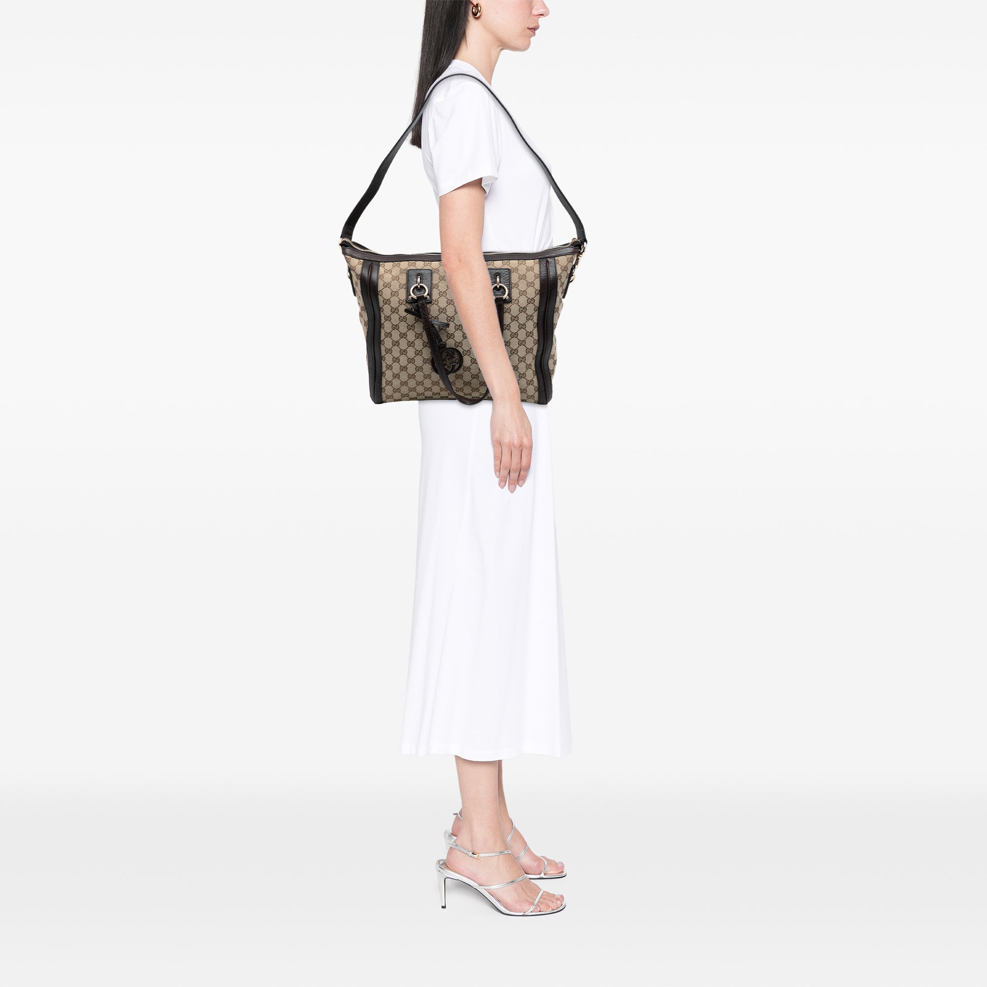 GG Canvas Charm Satchel - Image 7