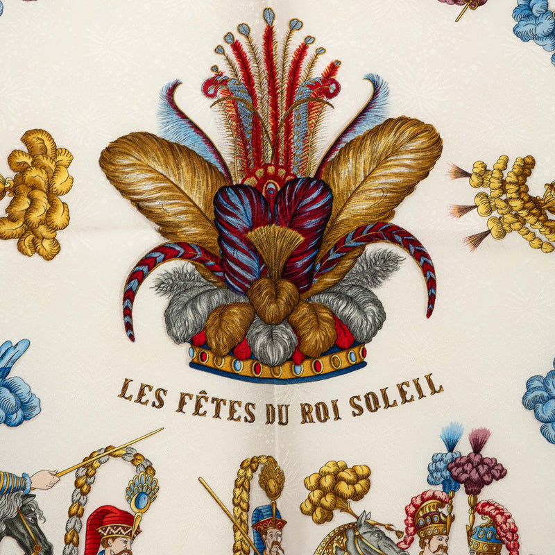 Les Fêtes du Roi Soleil Silk Scarf 90 - Image 7