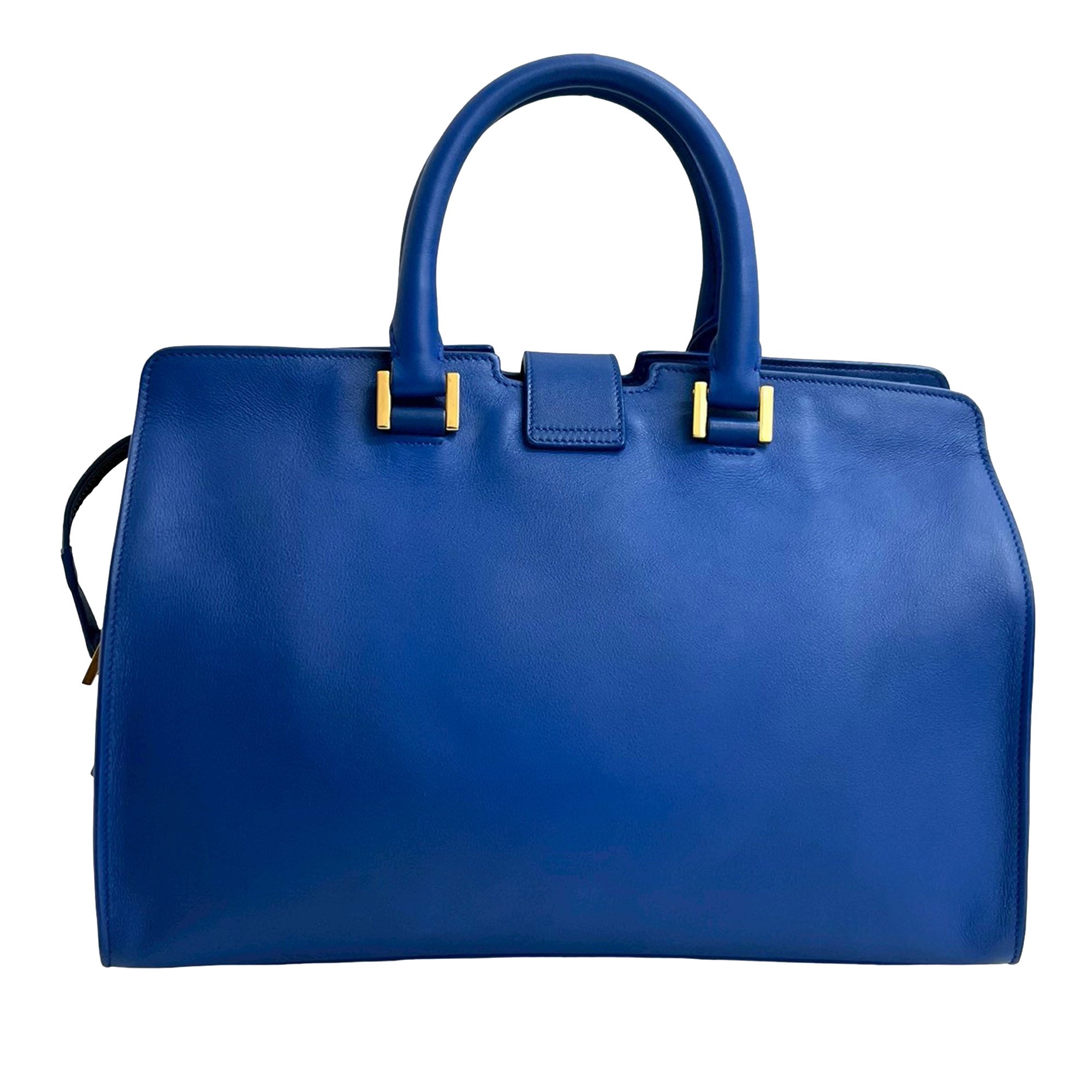 Small Leather Monogram Downtown Cabas Satchel - Image 2