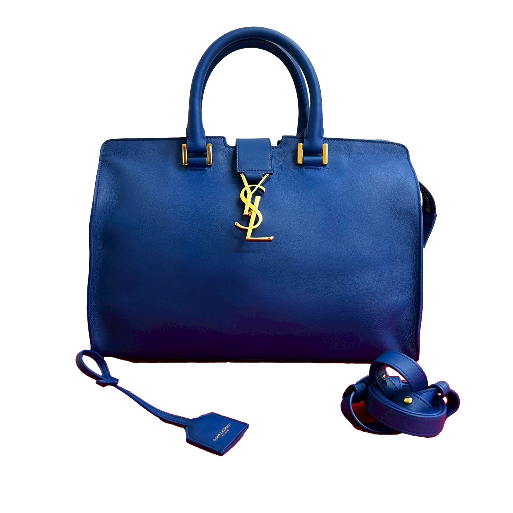 Small Leather Monogram Downtown Cabas Satchel - Image 20