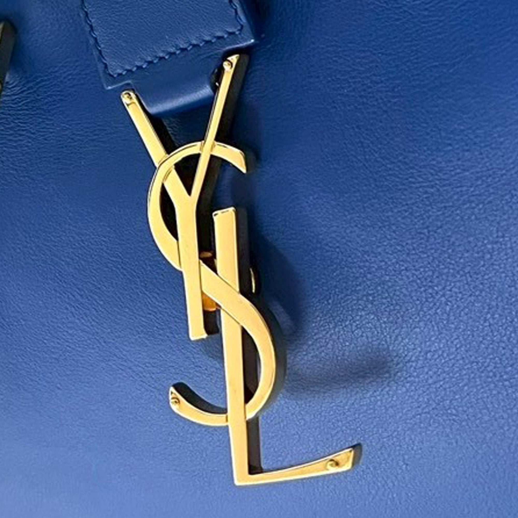 Small Leather Monogram Downtown Cabas Satchel - Image 5