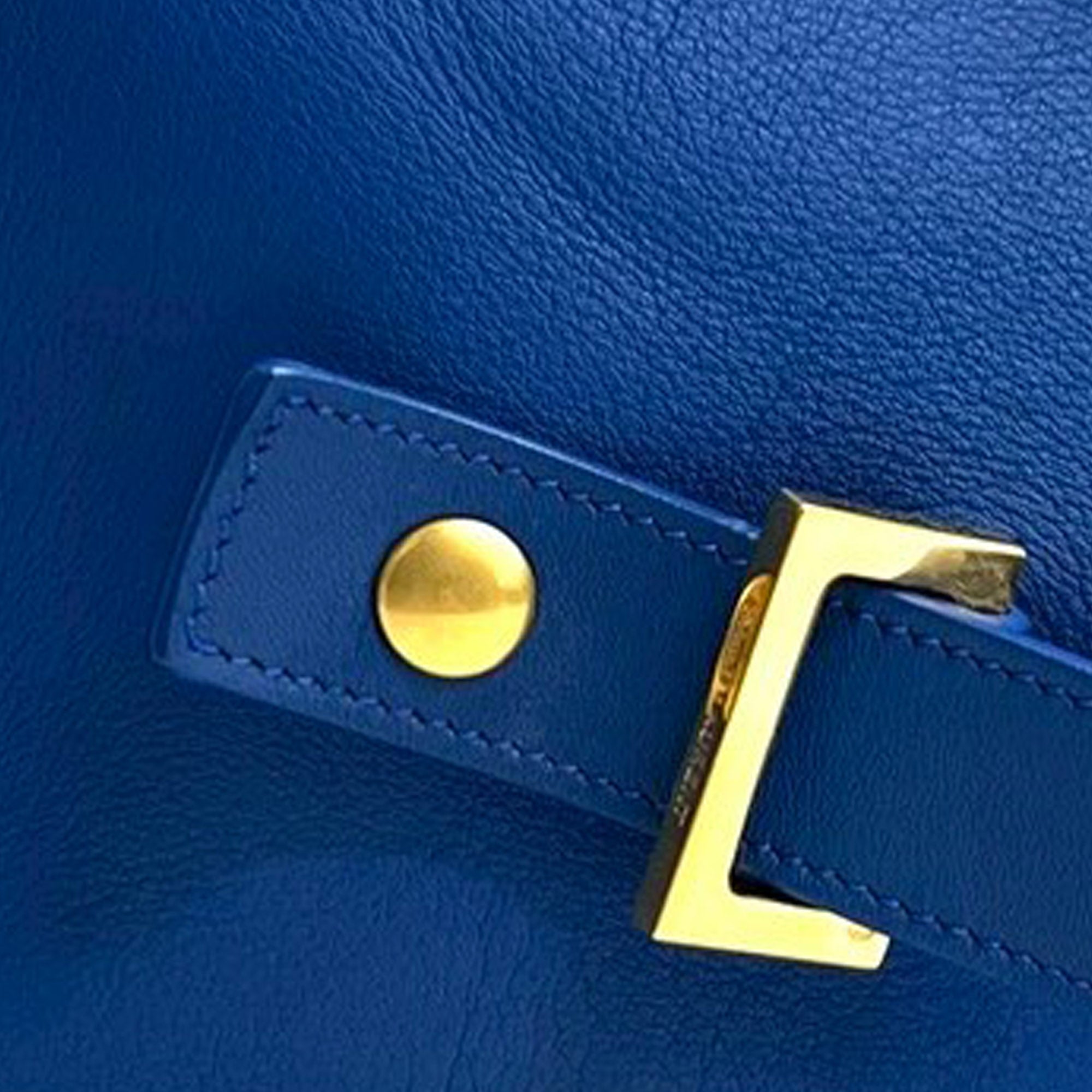 Small Leather Monogram Downtown Cabas Satchel - Image 6