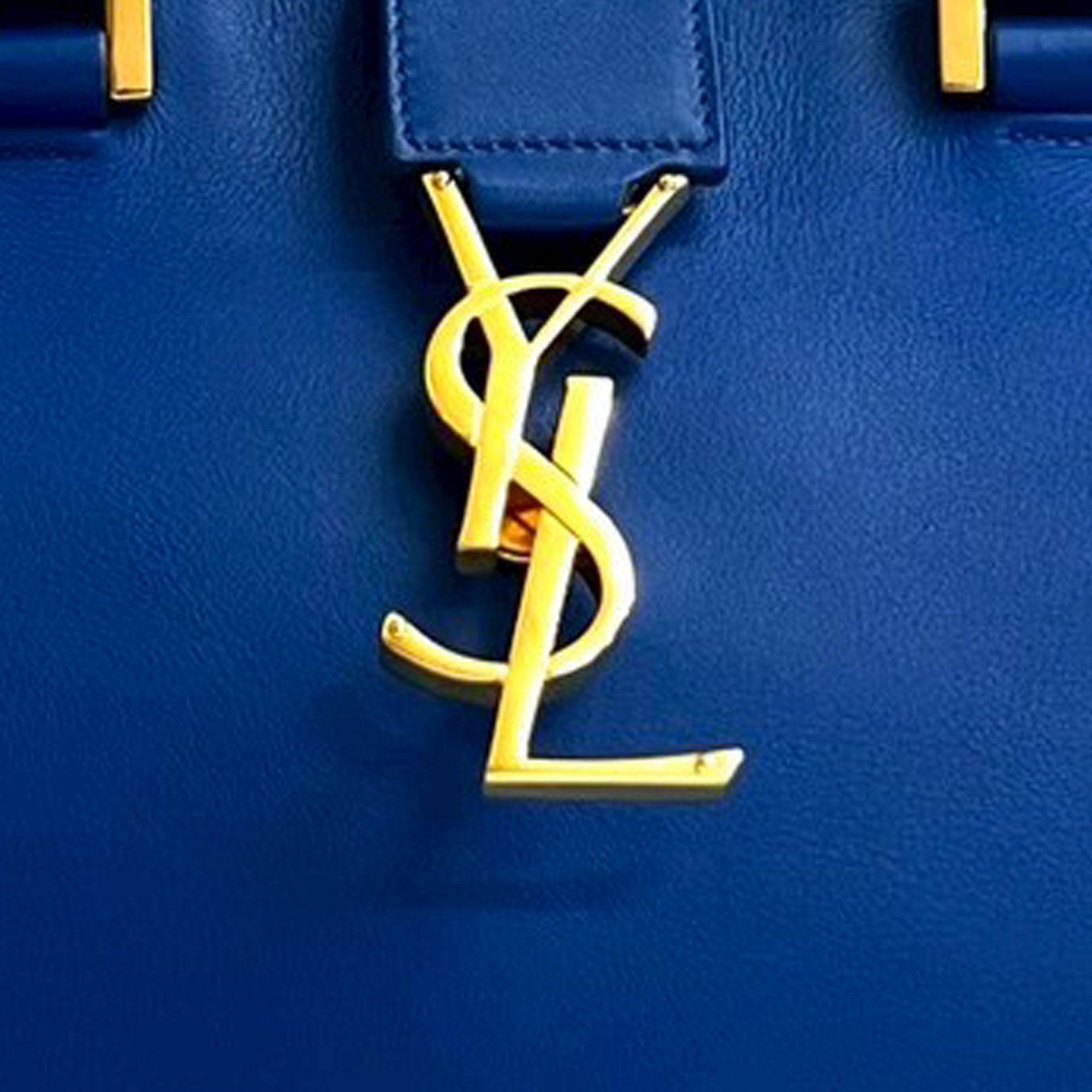 Small Leather Monogram Downtown Cabas Satchel - Image 7
