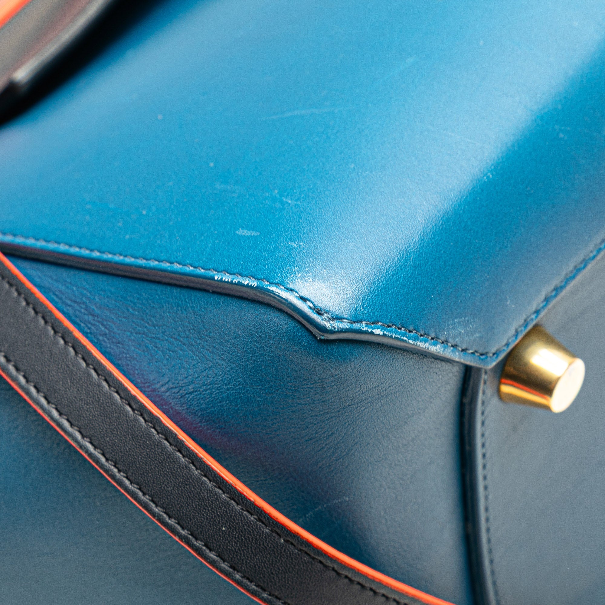 Mini Tricolor Smooth Calfskin Belt Bag - Image 10
