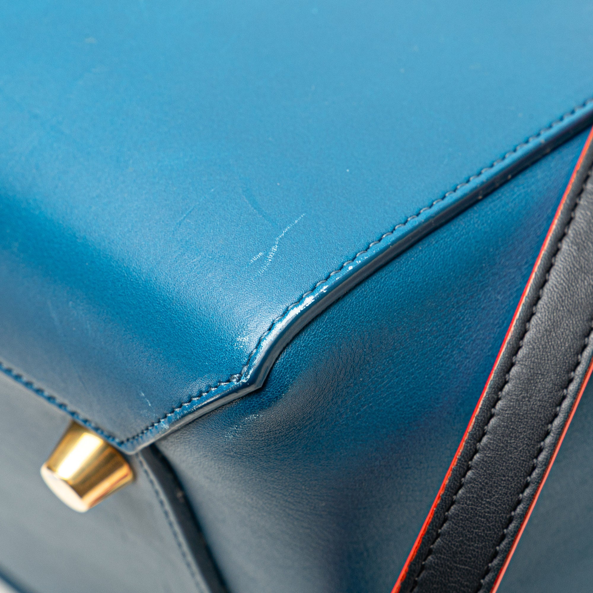 Mini Tricolor Smooth Calfskin Belt Bag - Image 11