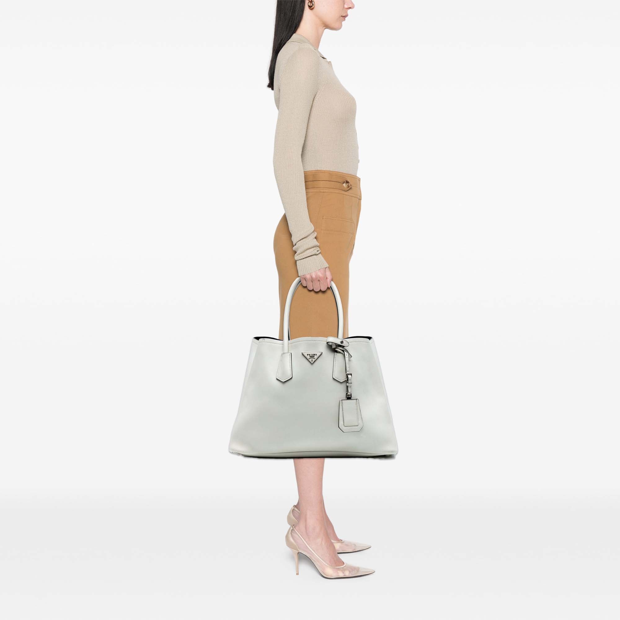 Large City Calf Double Satchel - Image 6
