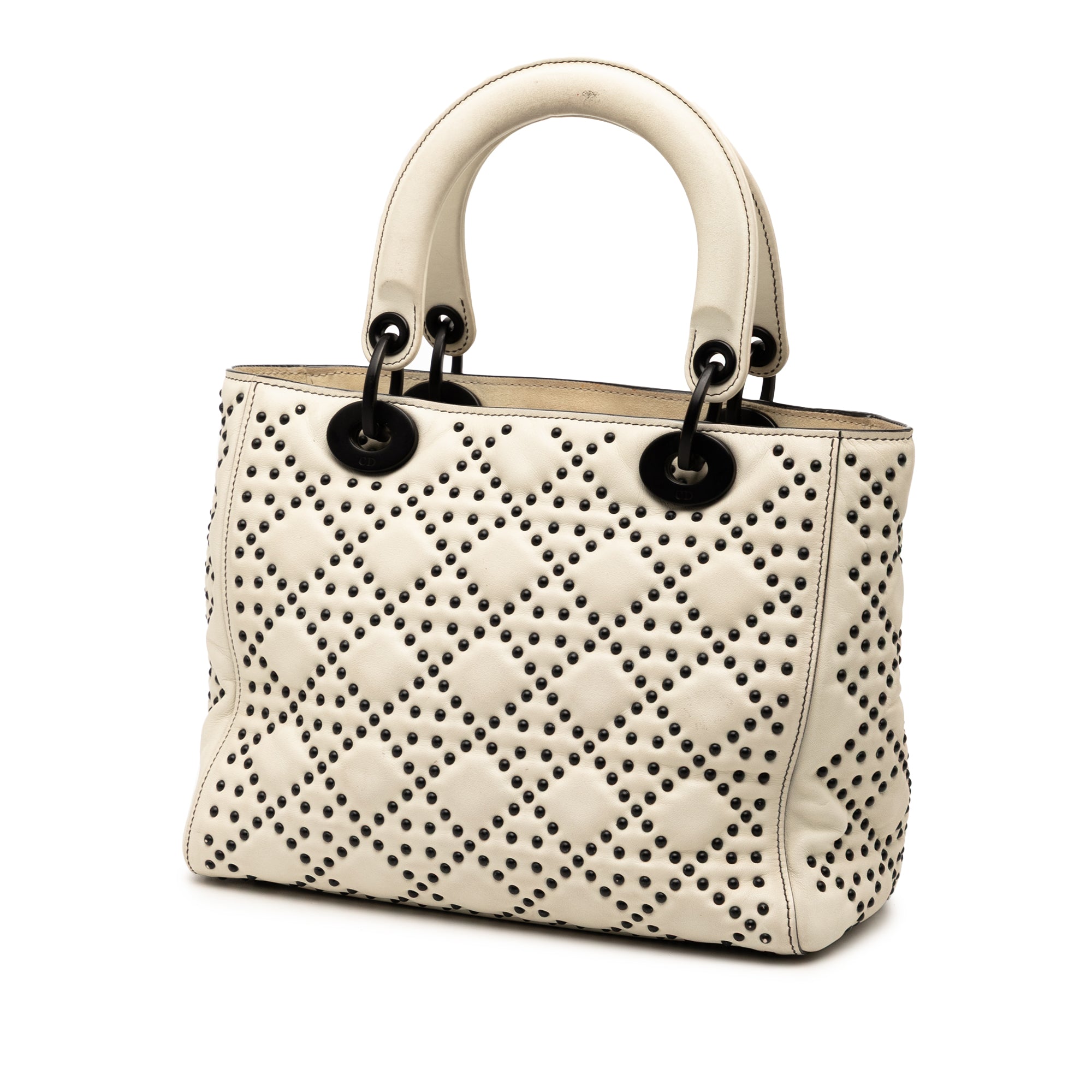 Medium Lambskin Cannage Studded Supple Lady Dior - Image 2