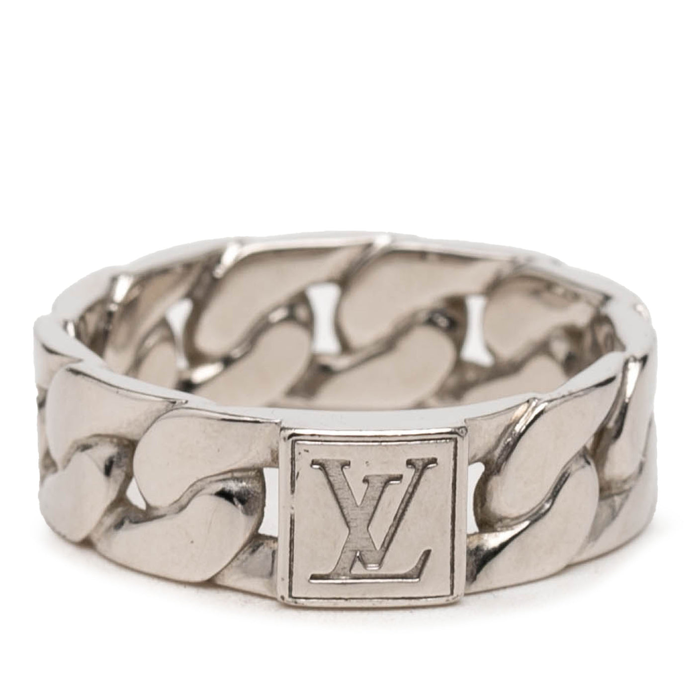 Brass Mosaic Chain Ring - Image 1
