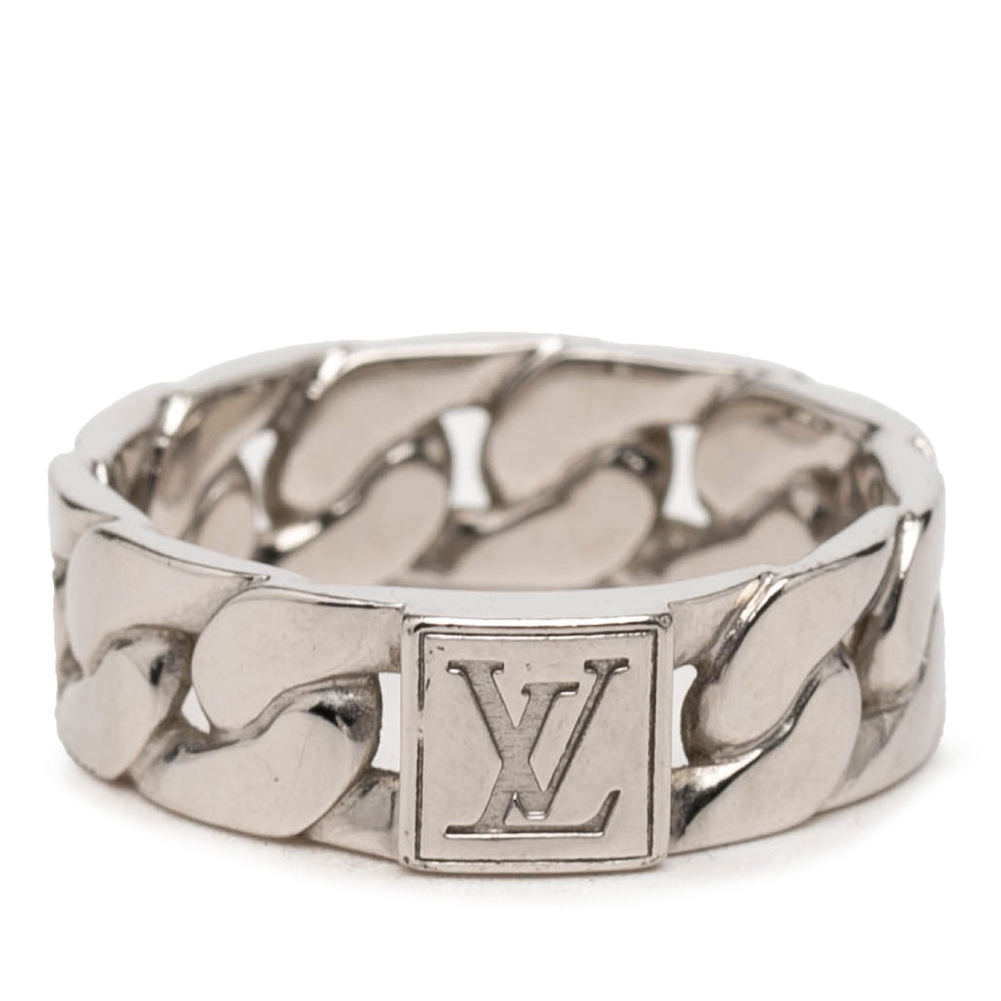 Brass Mosaic Chain Ring - Image 1