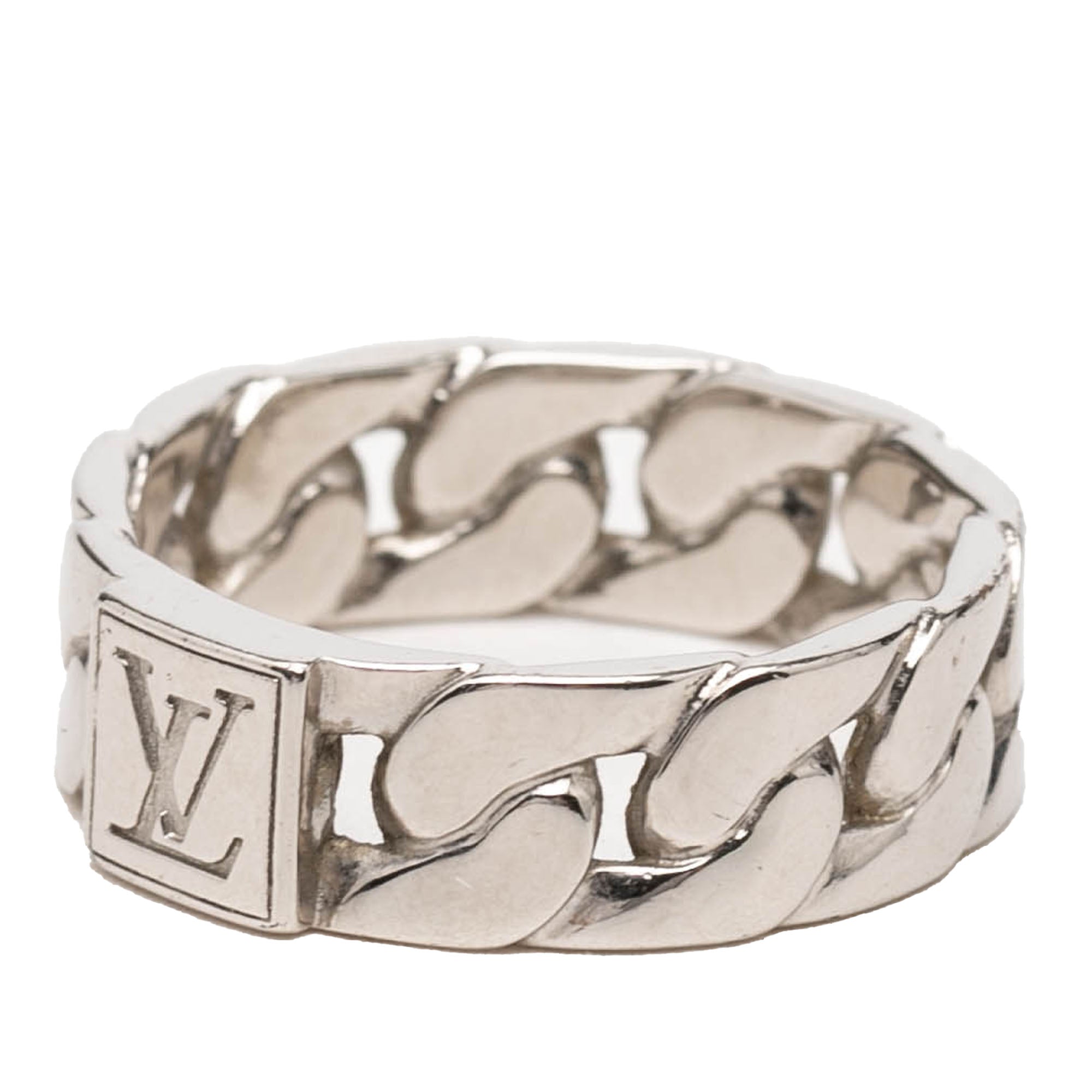 Brass Mosaic Chain Ring - Image 2
