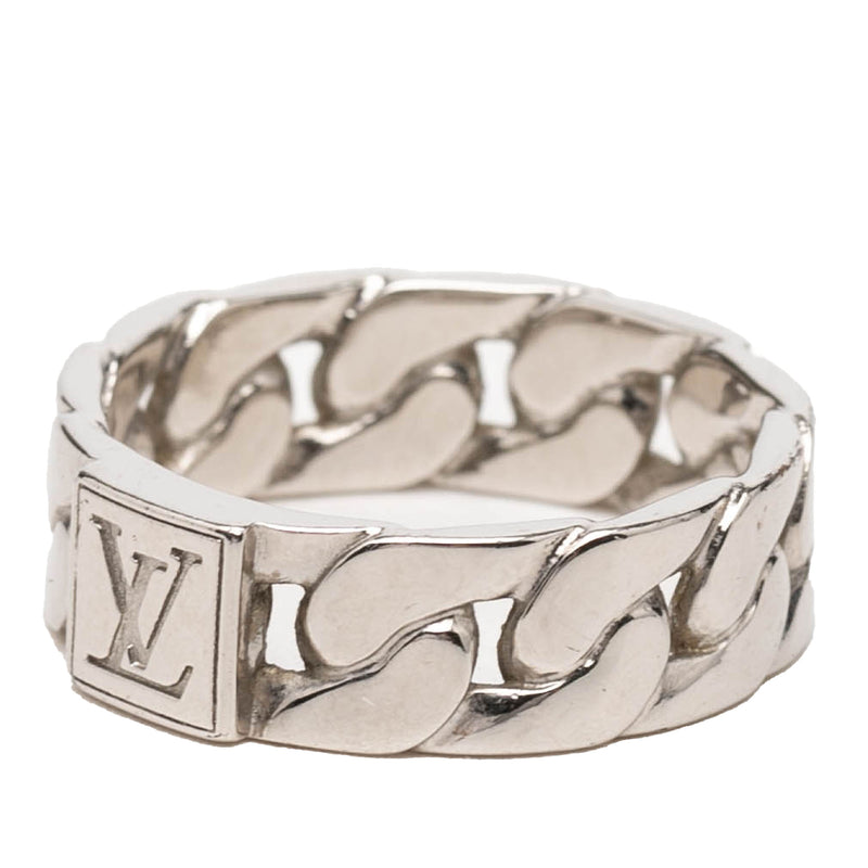 Brass Mosaic Chain Ring - Image 2