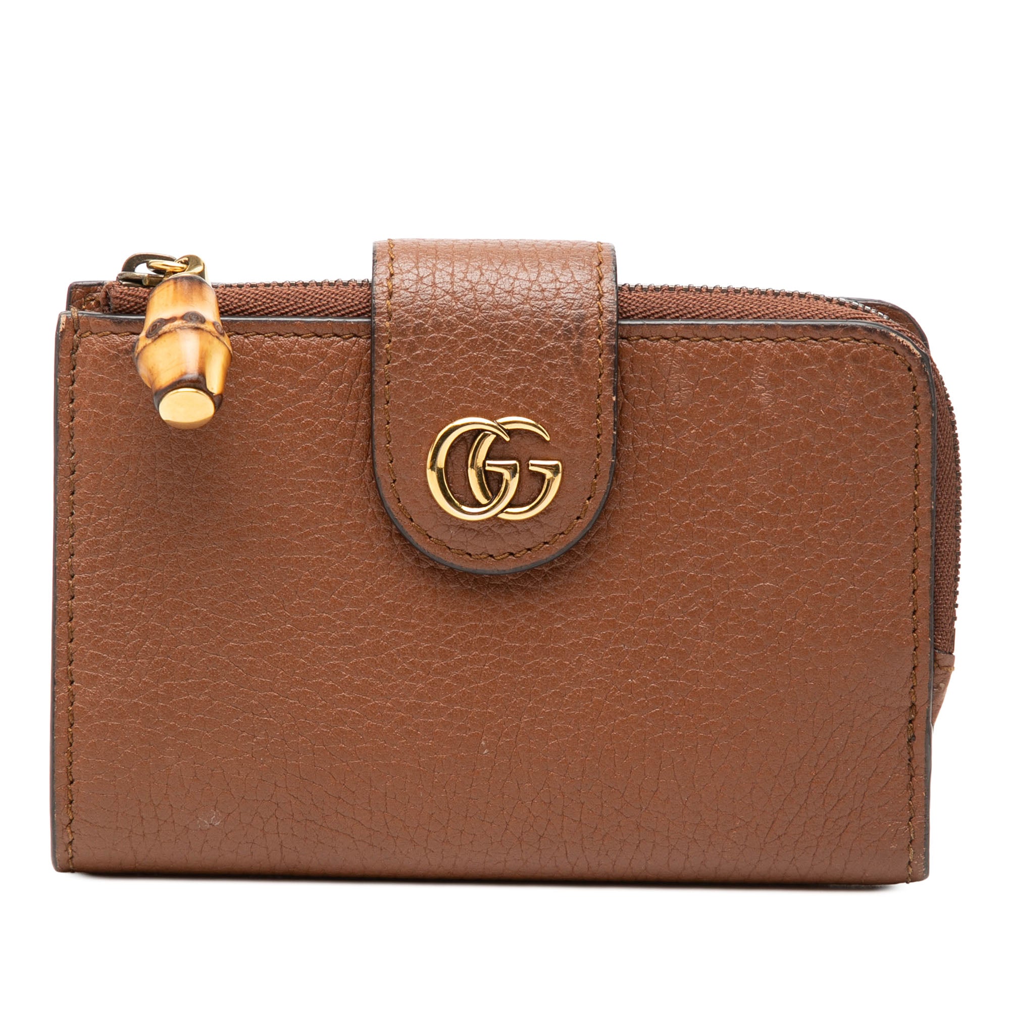 GG Marmont Calfskin Bamboo Bifold Wallet - Image 1