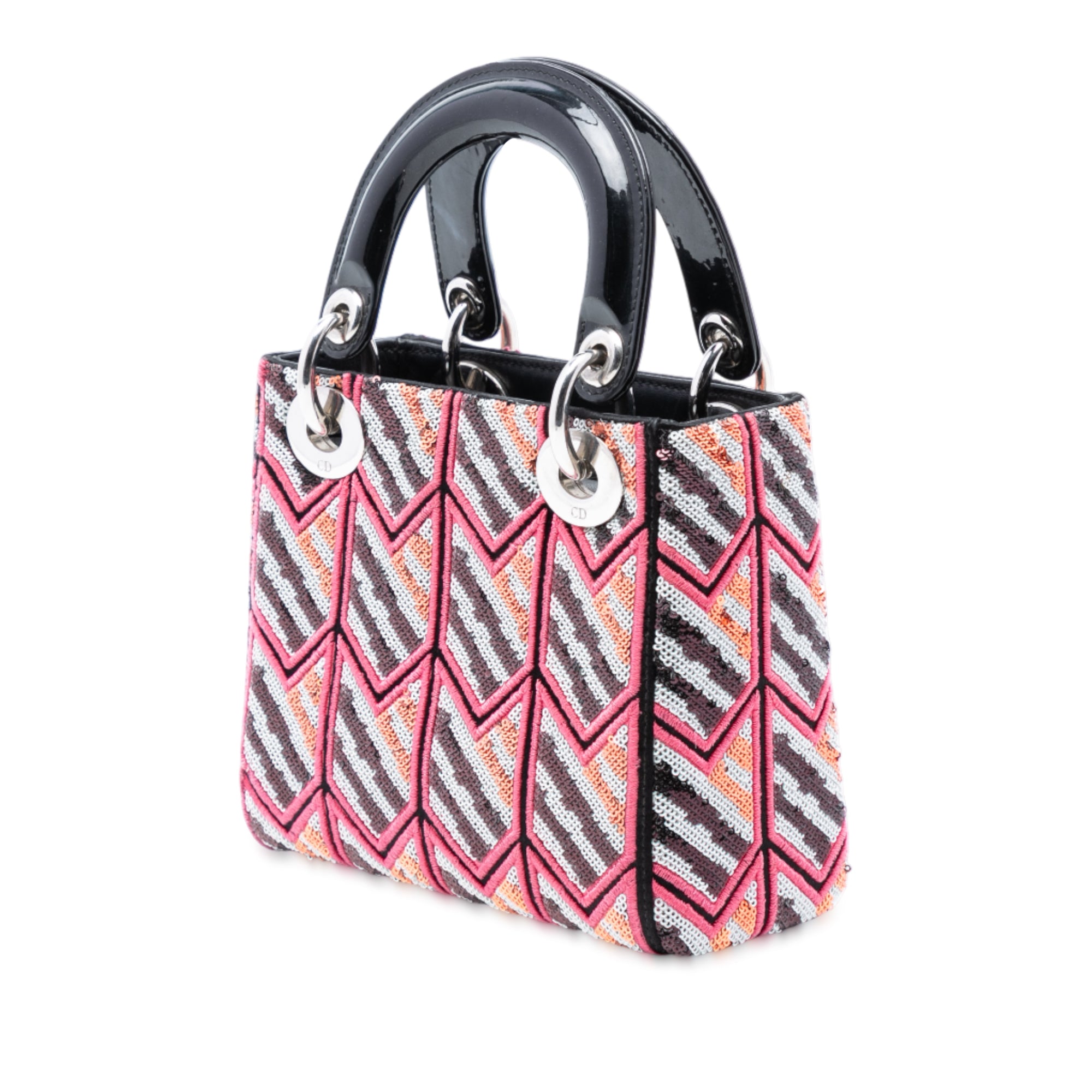 Mini Patent Sequined Lady Dior - Image 2