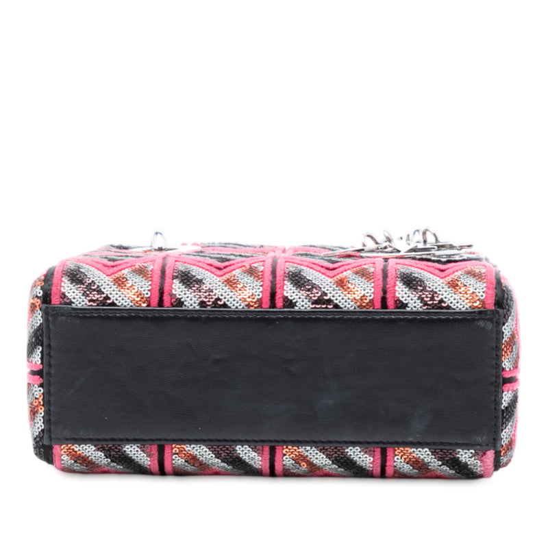 Mini Patent Sequined Lady Dior - Image 3