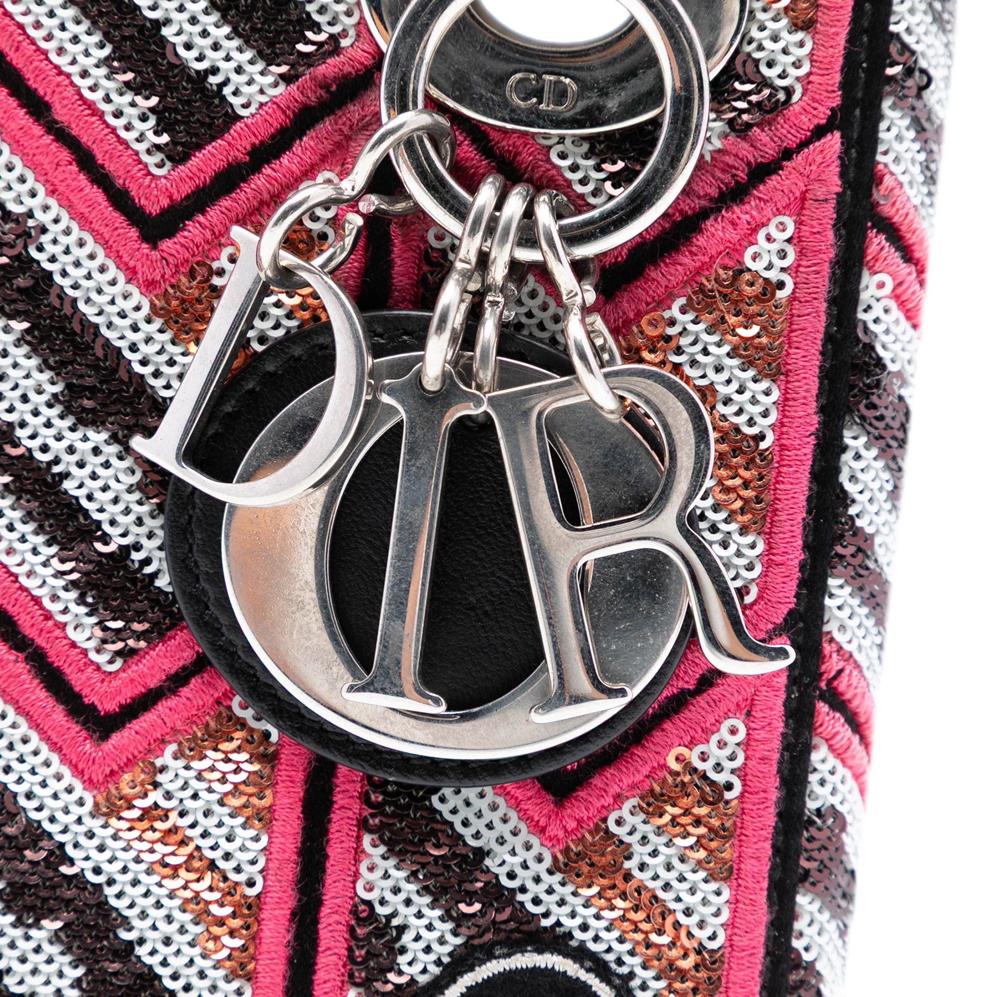 Mini Patent Sequined Lady Dior - Image 6