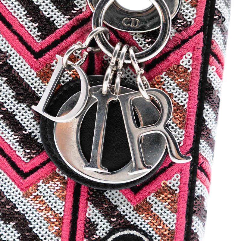 Mini Patent Sequined Lady Dior - Image 6