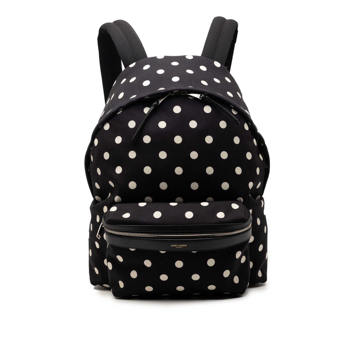 Canvas Polka Dot City Backpack - Image 1