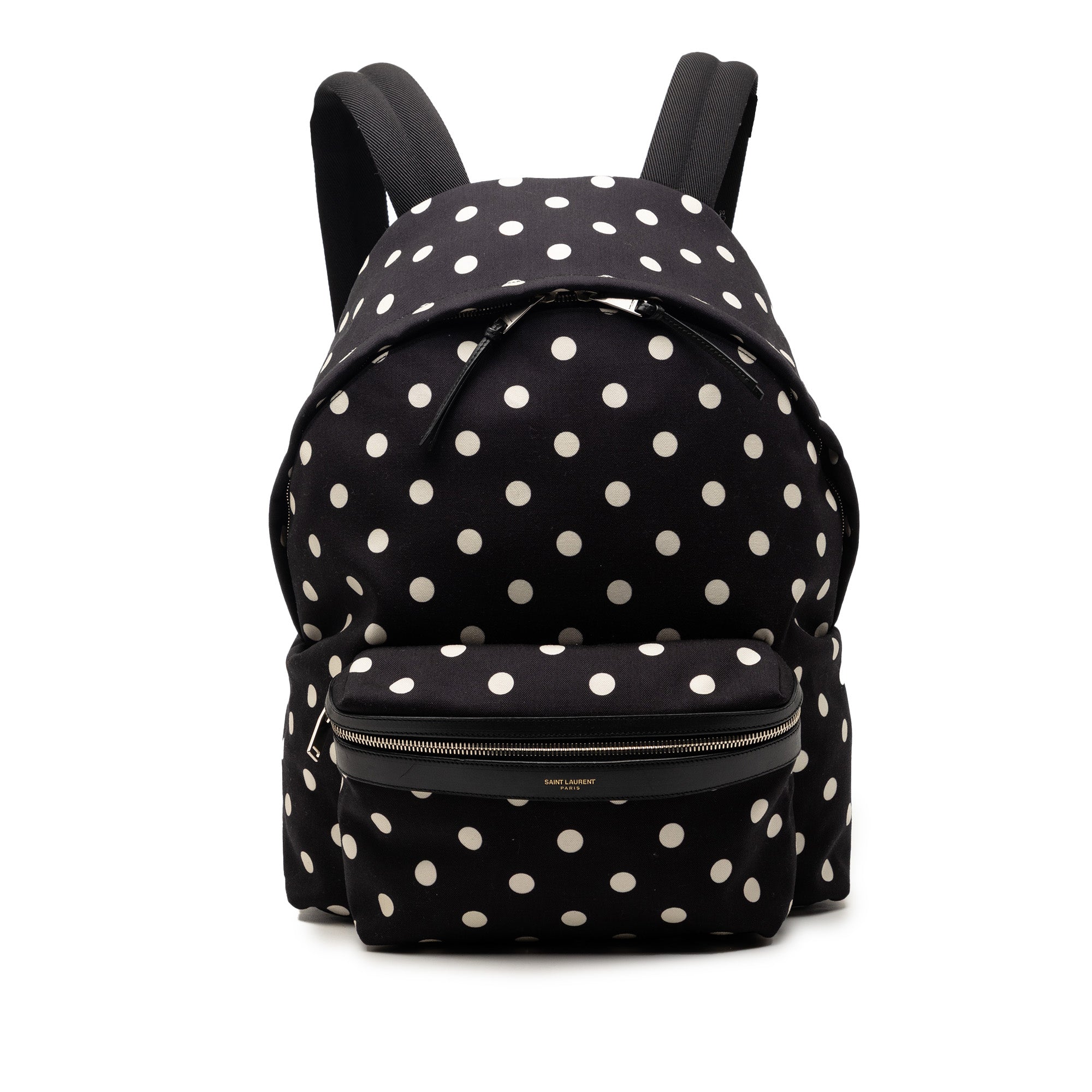 Canvas Polka Dot City Backpack - Image 1