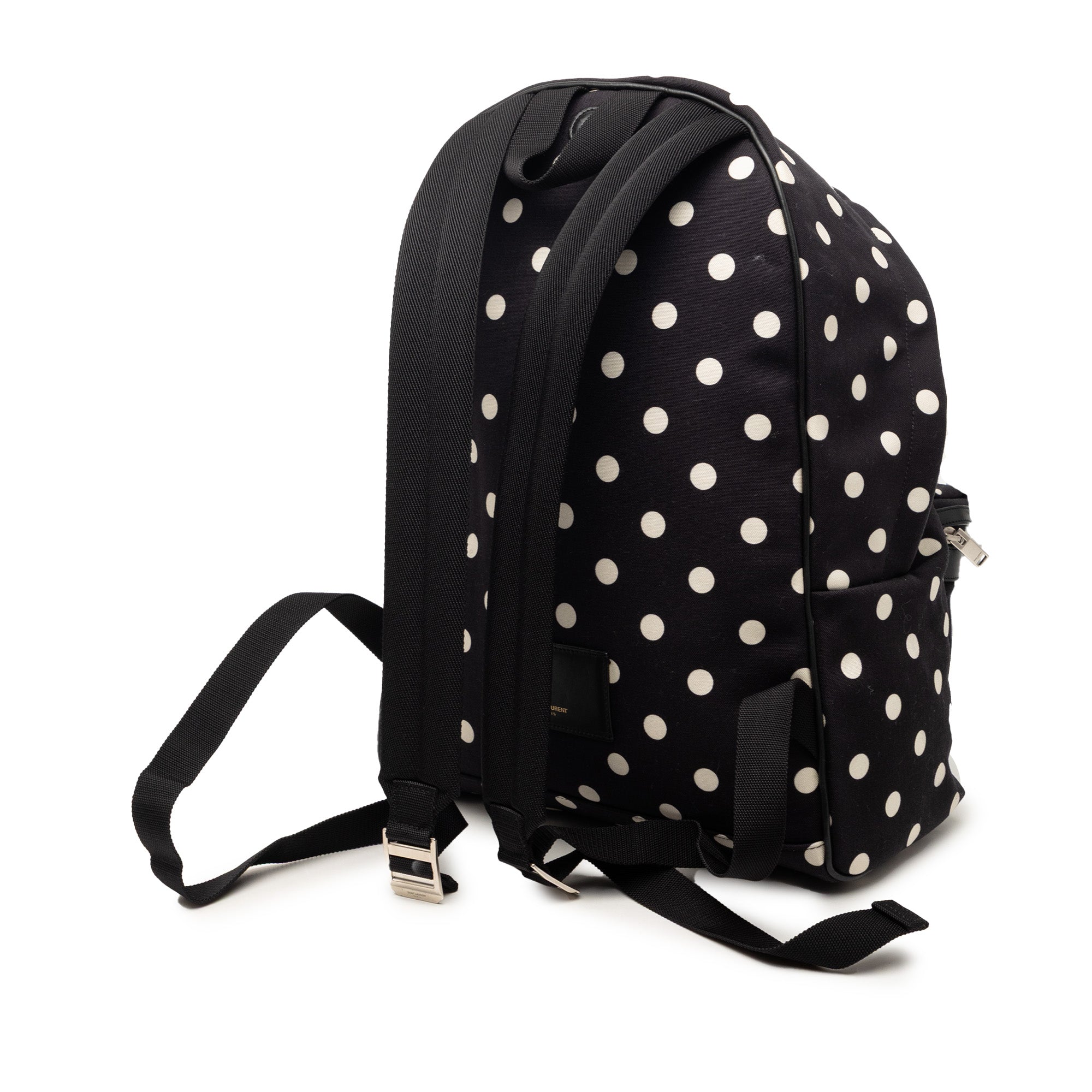 Canvas Polka Dot City Backpack - Image 2