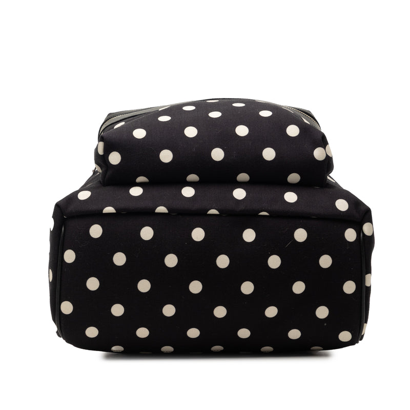 Canvas Polka Dot City Backpack - Image 3