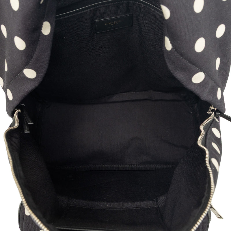 Canvas Polka Dot City Backpack - Image 4