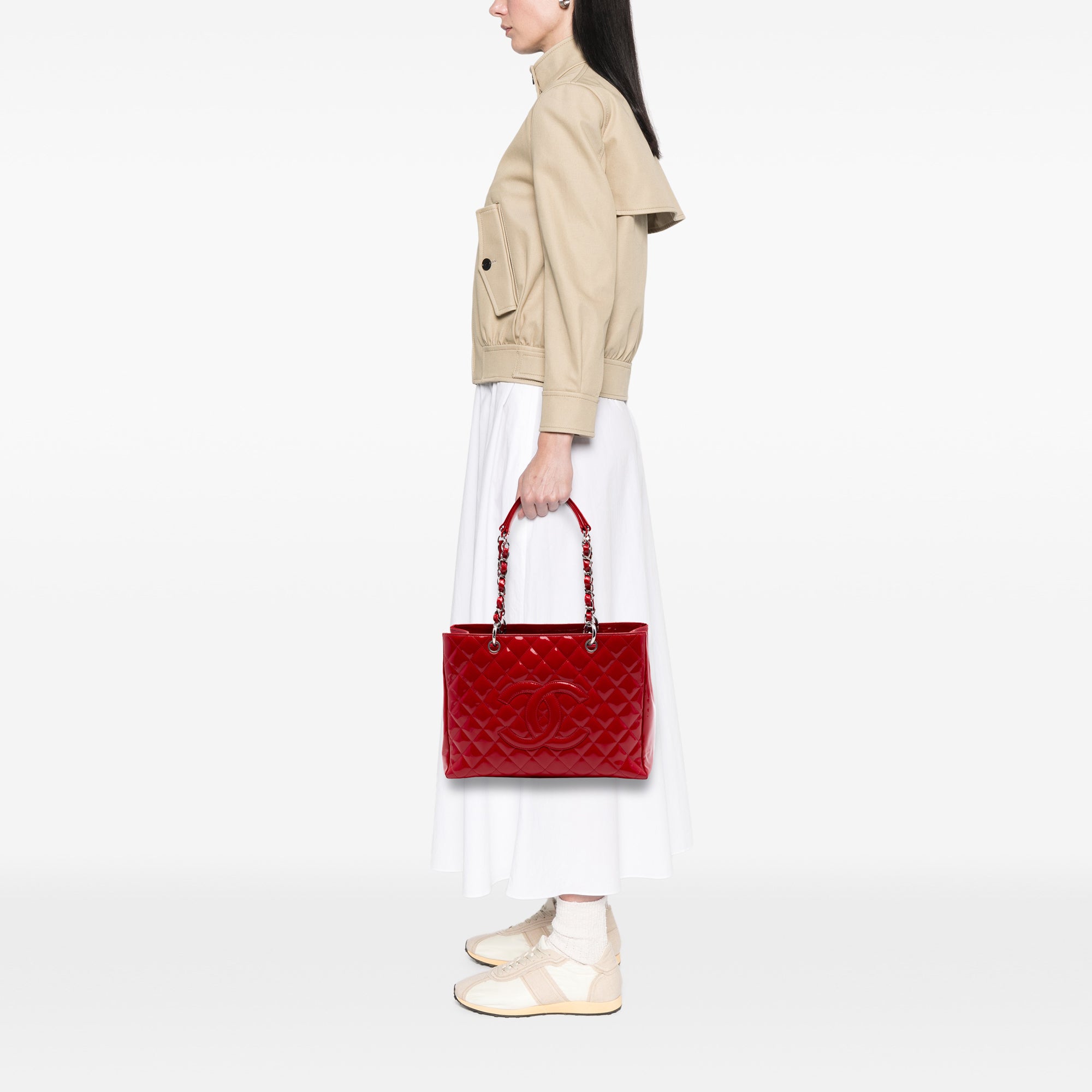 Patent Grand Shopping Tote - Image 6