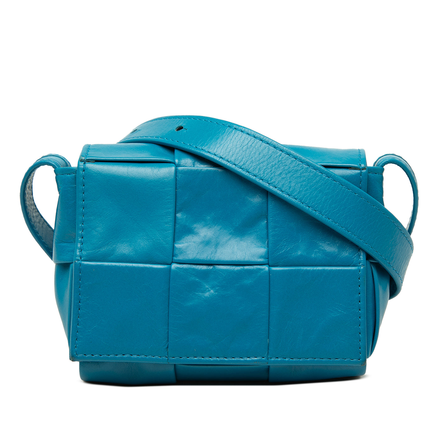 Candy Paper Calfskin Intrecciato Cassette Crossbody - Image 1
