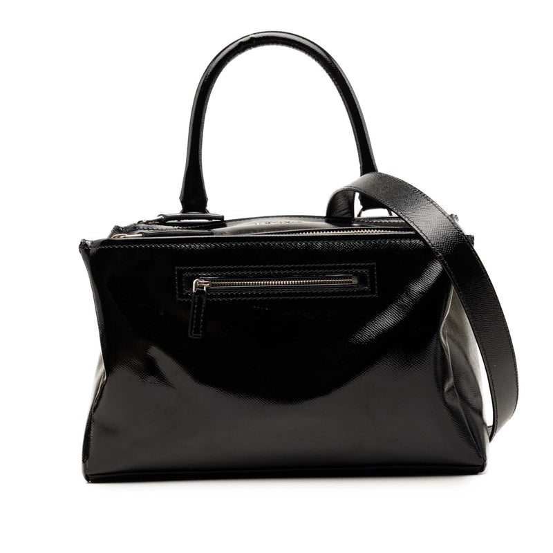 Medium Textured Patent Pandora Satchel
