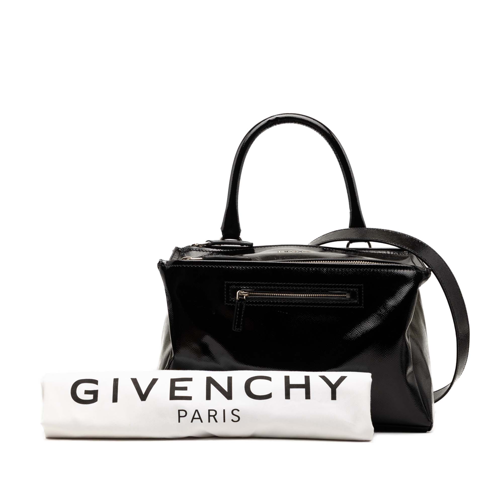 Medium Textured Patent Pandora Satchel - Image 10